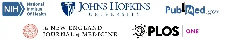 NIH Johns Hopkins PubMed NEJM PLOS ONE