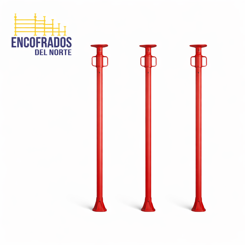 Puntal metálico rojo