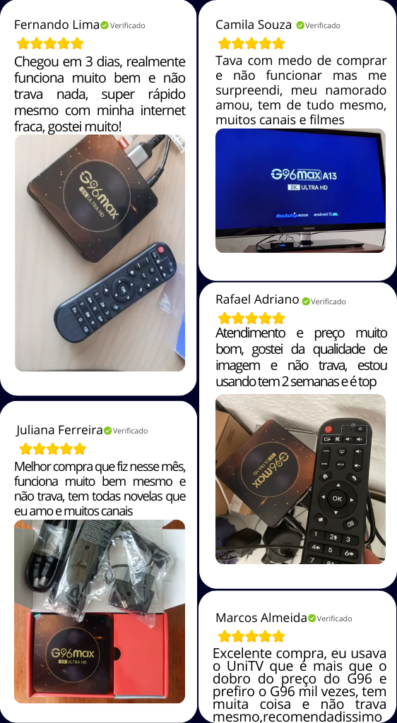 Depoimentos de Clientes