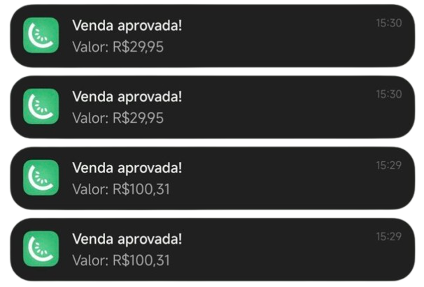 Vendas aprovadas