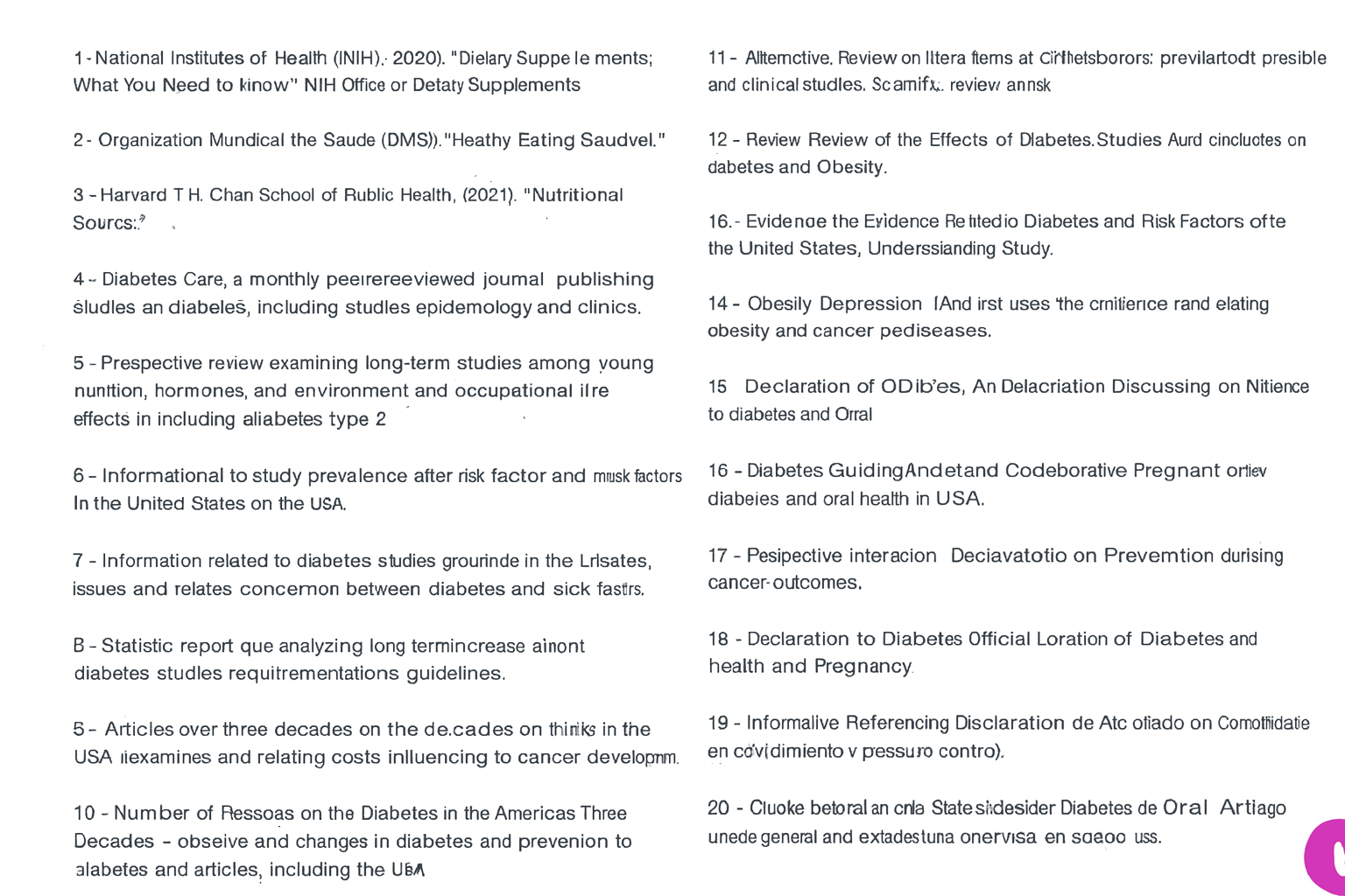 Scientific References