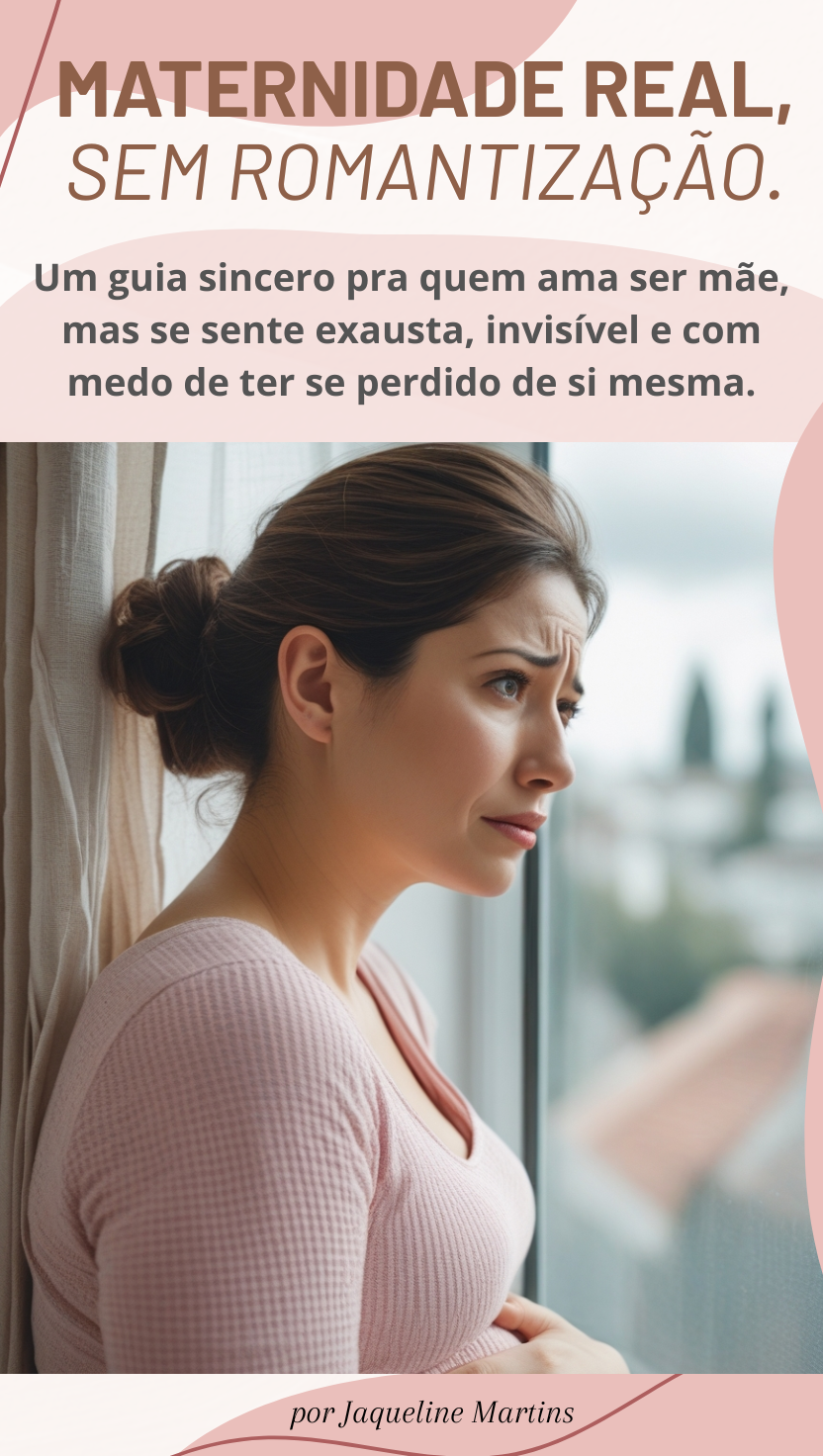 Capa do E-book Maternidade Real, sem romantização
