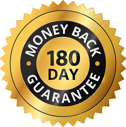 180 day money back guarantee